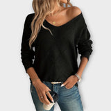 Evers - Schwarzer lässiger Pullover mit Rautenmuster