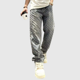 Jacquard Jeanshose