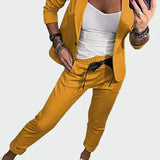 Ella - Damen lockeres Set aus Hose und Blazer