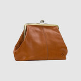 Leontýna - Lederhandtasche mit retro Verschluss