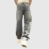 Jacquard Jeanshose