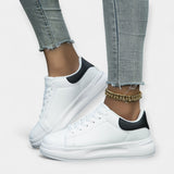 Stela - Weiße Leder Sportschuhe