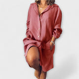 Silvia - Weisses lässiges Longshirt