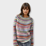 Manonin - Bunter gestreifter kuscheliger Pullover