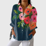 Lisbeth | Leichte farbenfrohe Bluse mit Print