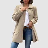 Martina - Klassischer Oversize-Mantel mit Knöpfen