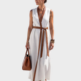 Lidia - Midi-Kleid mit Kontrastdetail