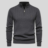 Libuše - Sweater mit Reißverschluss am Hals