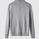 Libuše - Merino-Wollpullover mit Reissverschluss Capri