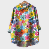 Magdalena - Damenbluse mit floralem Design
