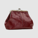 Leontýna - Lederhandtasche mit retro Verschluss
