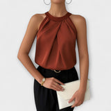 Skye - Champagnerfarbenes Off-Shoulder-Top