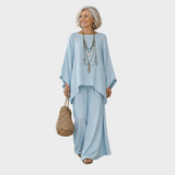 Beata - Elegantes Set aus Leinenbekleidung in zwei Teilen