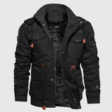 David - Militärjacke mit hohem Kragen und vielen Taschen