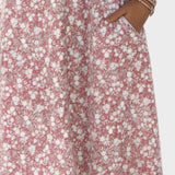 Carmen - Lockeres und leichtes Midikleid mit Blumenmuster