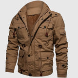 David - Militärjacke mit hohem Kragen und vielen Taschen