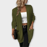 Nancy - Schwarzer lässiger Cardigan