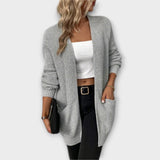 Nancy - Schwarzer lässiger Cardigan