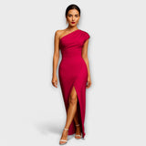 Elegante asymmetrische Abendkleid