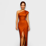 Elegante asymmetrische Abendkleid