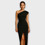 Elegante asymmetrische Abendkleid