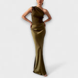 Elegantes Maxikleid mit einem Schulterträger