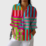 Sonja | Leichte farbenfrohe Bluse mit Print