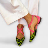 Adéla - Ballerinas im Zebra-Muster