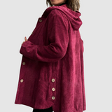 Stella - Bequeme Samtjacke mit Kapuze