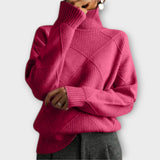 Melanie - Gelber gemütlicher Rollkragenpullover