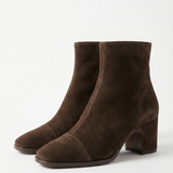 Alma – Veloursleder-Stiefeletten mit Absatz