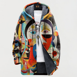 Jacke mit abstraktem Muster