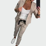 Ella - Damen lockeres Set aus Hose und Blazer