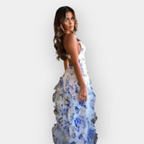 Maxi Kleid mit Rüschen