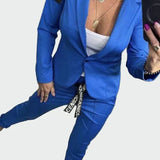 Ella - Damen lockeres Set aus Hose und Blazer