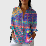 Valerie | Leichte farbenfrohe Bluse mit Print