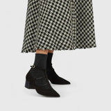 Lieselotte - Schwarze T-Steg-Pumps