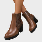 Katarzyna™ Schuhe mit dickem Absatz aus echtem Leder und Fußgewölbeunterstützung 💫