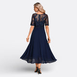 Mariana - Spitzenkleid mit Kurzen Ärmeln