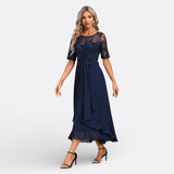Mariana - Spitzenkleid mit Kurzen Ärmeln