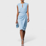 Olena – Elegantes Midi-Wickelkleid