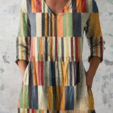Mirjam | Lange Bluse mit V-Ausschnitt