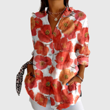 Patricia | Leichte farbenfrohe Bluse mit Print