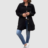 Martina - Klassischer Oversize-Mantel mit Knöpfen