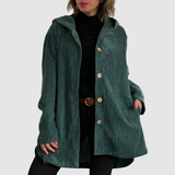 Stella - Bequeme Samtjacke mit Kapuze