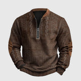 Charles - Pullover mit halbem Reissverschluss