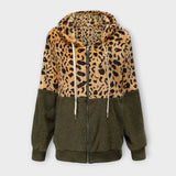 Lea - Fleece-Kapuzenpullover mit Leo-Design