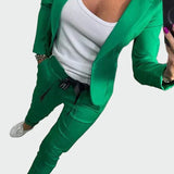 Ella - Damen lockeres Set aus Hose und Blazer