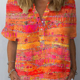Leandra | Künstlerische Bluse mit Print