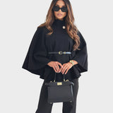 Selviora – Elegante Jacke mit Flügelärmeln und Gürtel